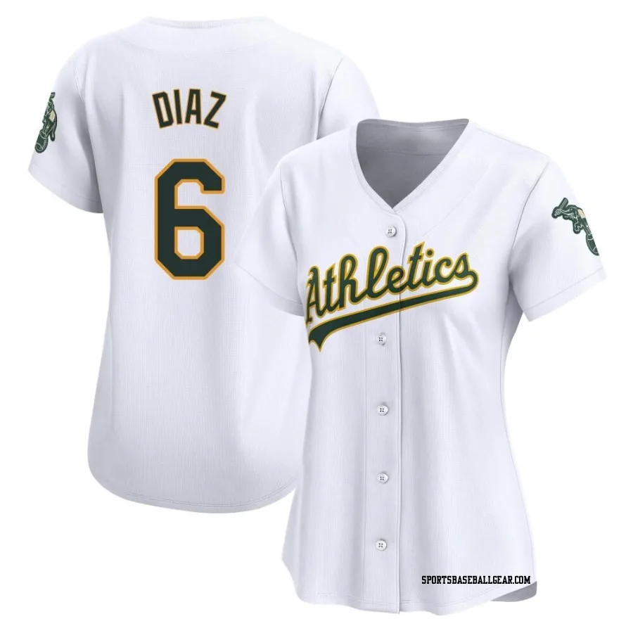 Aledmys Diaz Women's Oakland Athletics White Limited Home Jersey