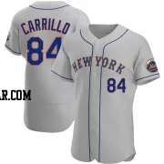 Alejandro Carrillo Men's New York Mets Gray Authentic Road Jersey