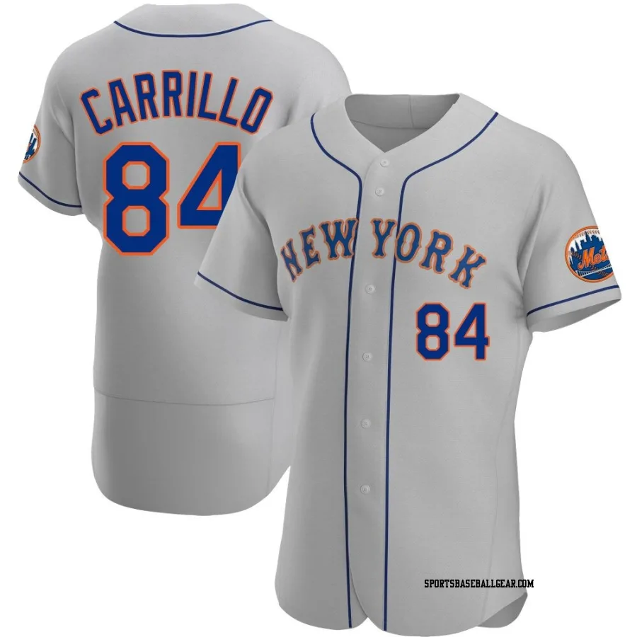Alejandro Carrillo Men's New York Mets Gray Authentic Road Jersey