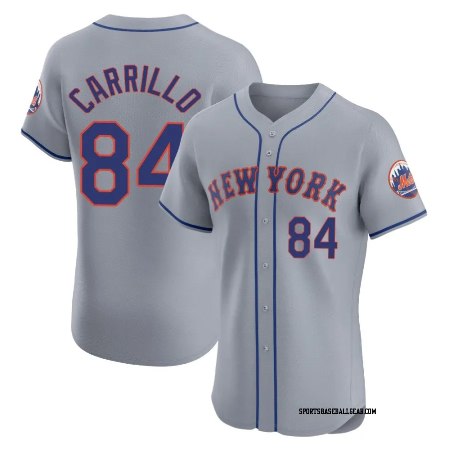 Alejandro Carrillo Men's New York Mets Gray Elite Road Jersey