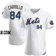 Alejandro Carrillo Men's New York Mets White Authentic Home Jersey