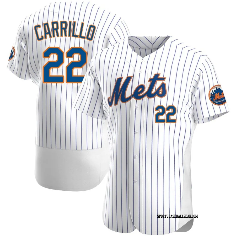 Alejandro Carrillo Men's New York Mets White Authentic Home Jersey