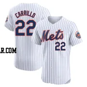 Alejandro Carrillo Men's New York Mets White Elite Home Jersey