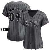 Alejandro Carrillo Women's New York Mets Limited Graphite 2024 City Connect Jersey