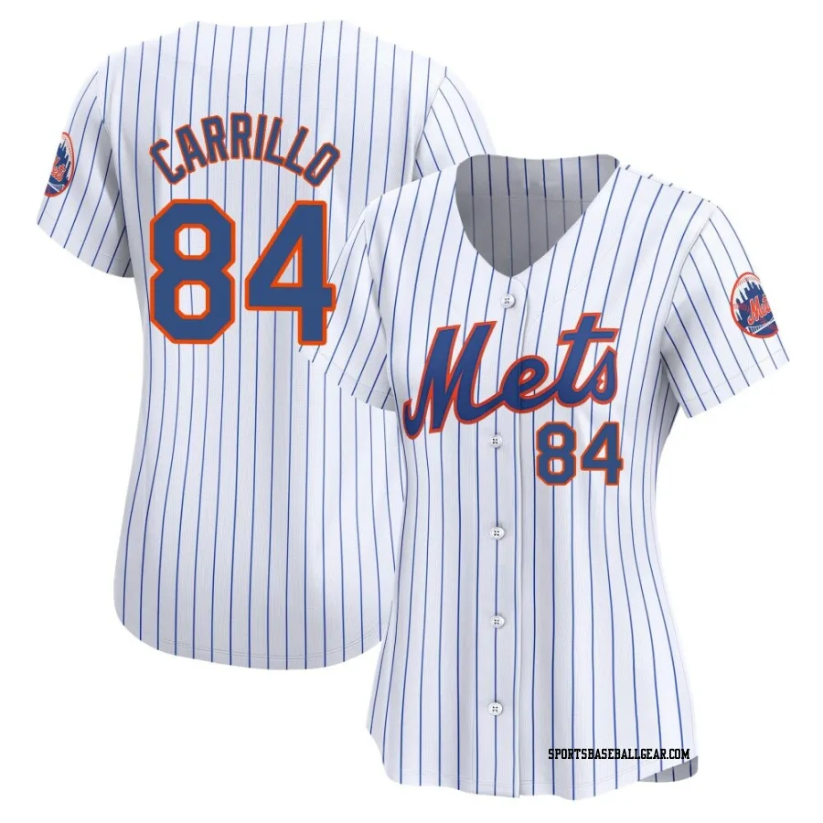 Alejandro Carrillo Women's New York Mets White Limited Home Jersey