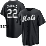 Alejandro Carrillo Youth New York Mets Black/White Replica Jersey