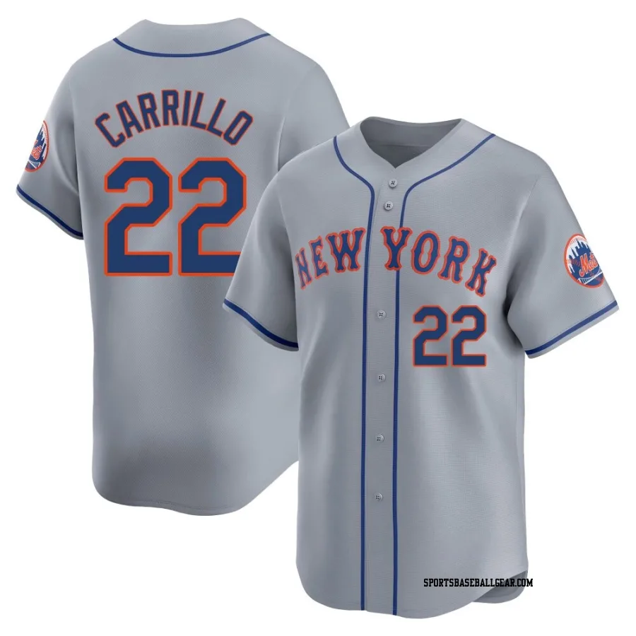 Alejandro Carrillo Youth New York Mets Gray Limited Away Jersey