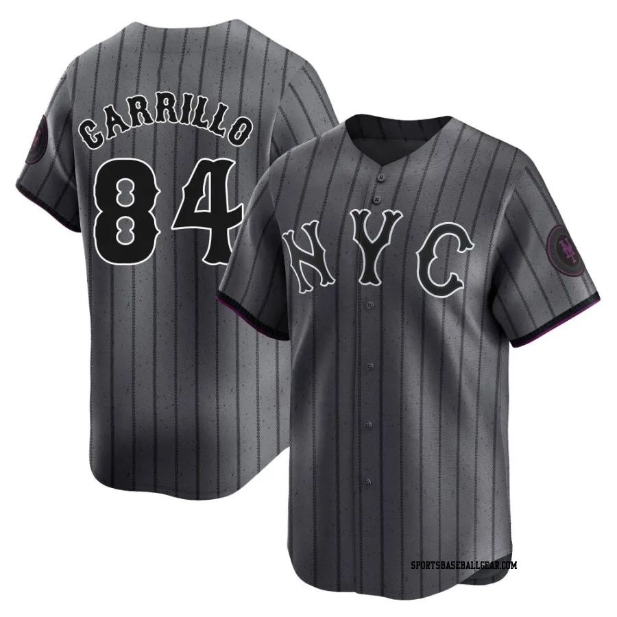 Alejandro Carrillo Youth New York Mets Limited Graphite 2024 City Connect Jersey