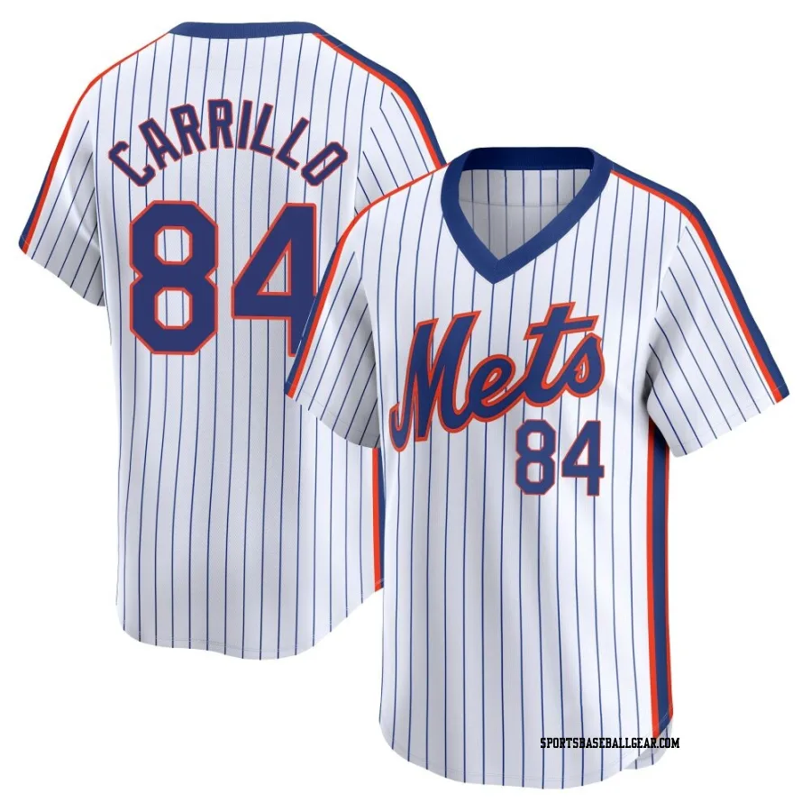 Alejandro Carrillo Youth New York Mets White Limited Cooperstown Collection Jersey