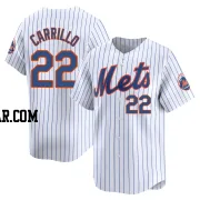 Alejandro Carrillo Youth New York Mets White Limited Home Jersey