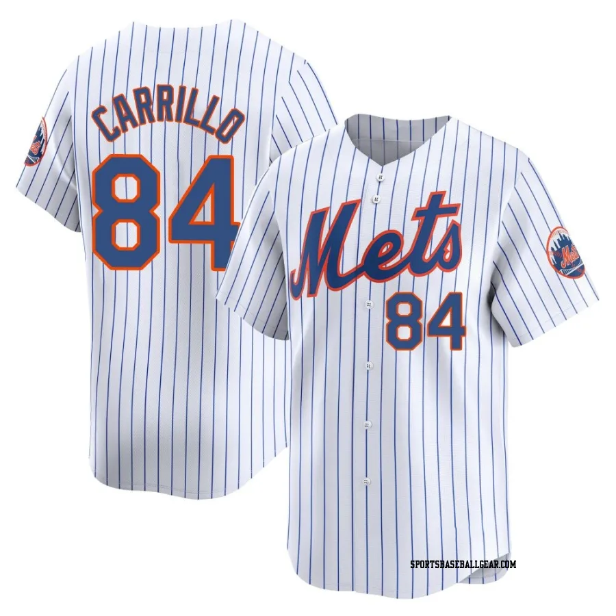 Alejandro Carrillo Youth New York Mets White Limited Home Jersey