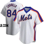 Alejandro Carrillo Youth New York Mets White Replica Home Cooperstown Collection Jersey