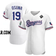 Alejandro Osuna Men's Texas Rangers White Authentic Home 2023 World Series Jersey