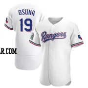Alejandro Osuna Men's Texas Rangers White Authentic Home Jersey