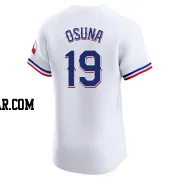 Alejandro Osuna Men's Texas Rangers White Elite Home Jersey