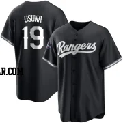 Alejandro Osuna Men's Texas Rangers White Replica Black 2023 World Series Champions Jersey