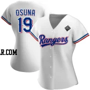 Alejandro Osuna Women's Texas Rangers White Authentic Home 2023 World Series Jersey