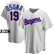 Alejandro Osuna Youth Texas Rangers White Replica Home Cooperstown Collection Jersey
