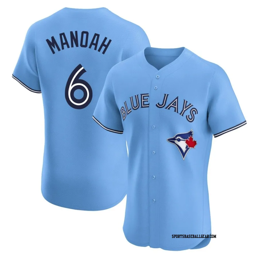 Alek Manoah Men's Toronto Blue Jays Blue Elite Powder Alternate Jersey