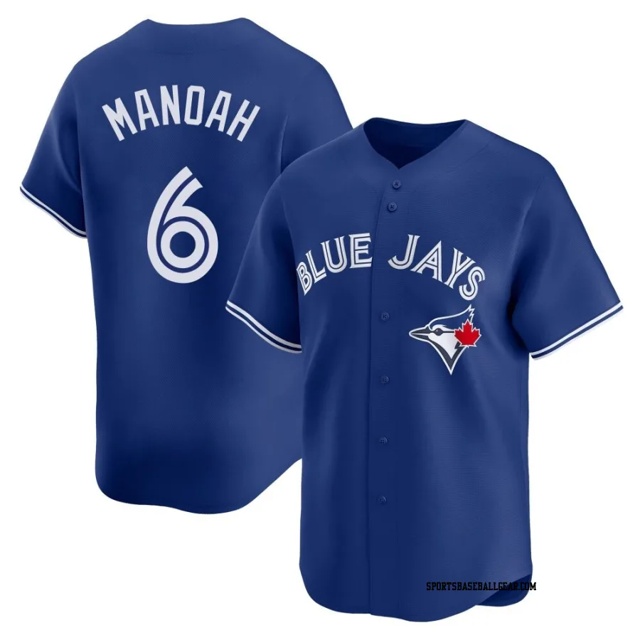 Alek Manoah Men's Toronto Blue Jays Royal Limited Alternate Jersey