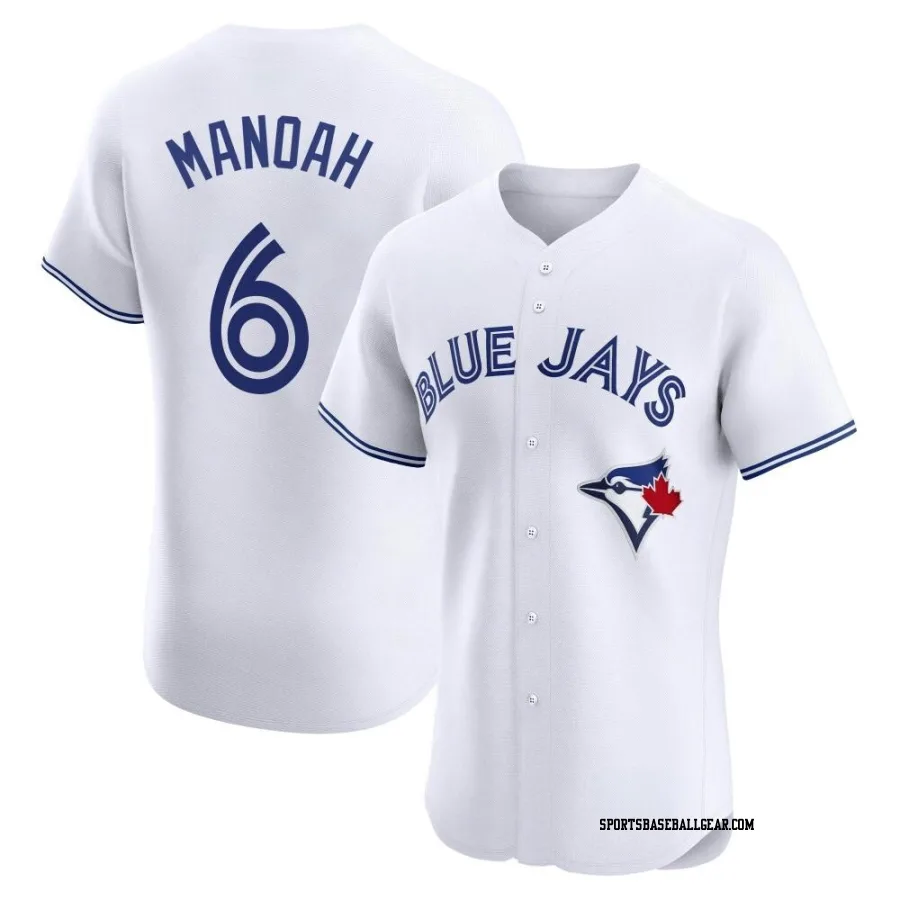 Alek Manoah Men's Toronto Blue Jays White Elite Home Jersey