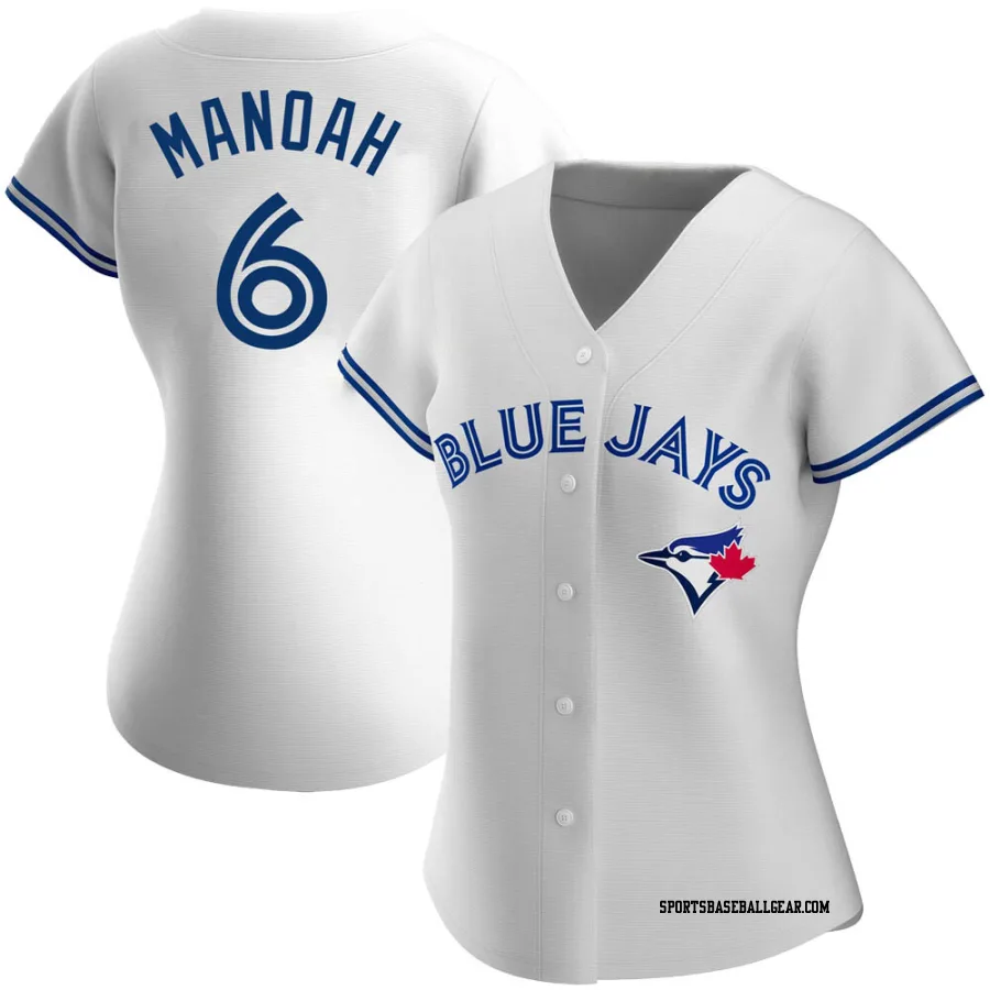 Alek Manoah Women's Toronto Blue Jays White Authentic Home Jersey