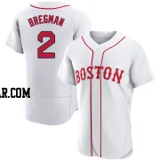 Alex Bregman Men's Boston Red Sox White Authentic 2021 Patriots' Day Jersey