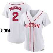 Alex Bregman Women's Boston Red Sox White Authentic 2021 Patriots' Day Jersey