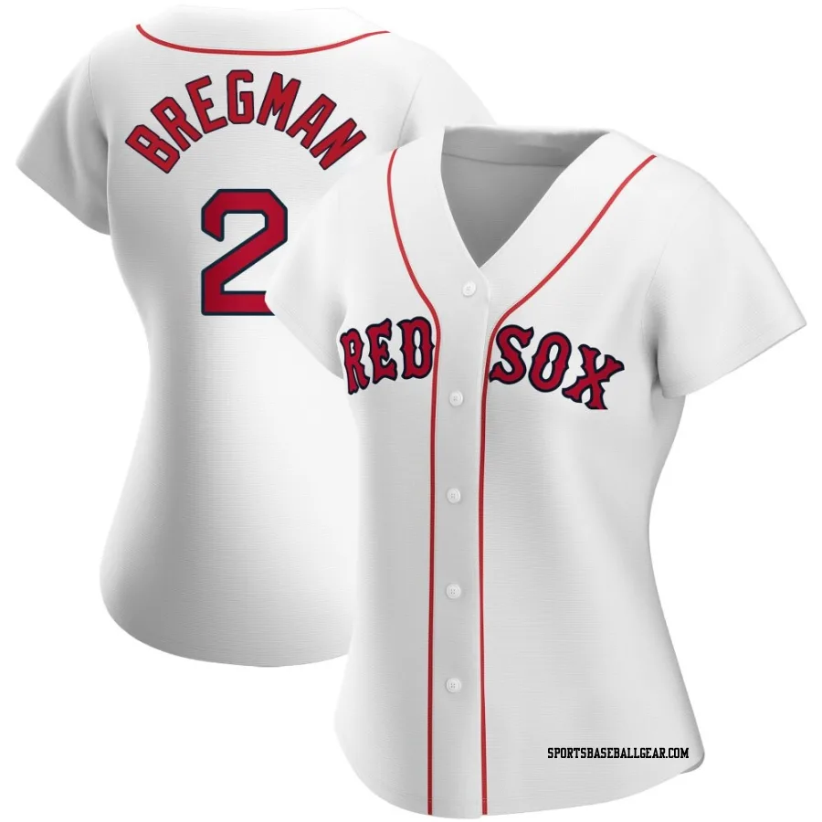 Alex Bregman Women's Boston Red Sox White Replica Home Jersey