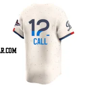 Alex Call Men's Los Angeles Dodgers Cream Limited 2024 City Connect World Series Champions Jersey