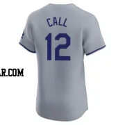 Alex Call Men's Los Angeles Dodgers Gray Elite Road Jersey