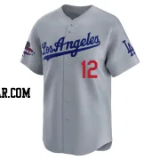 Alex Call Men's Los Angeles Dodgers Gray Limited Away World Series Champions Jersey