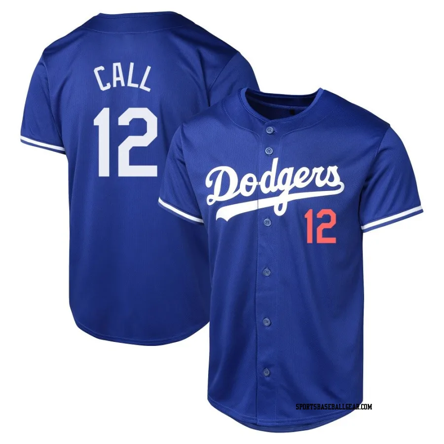 Alex Call Men's Los Angeles Dodgers Royal Limited Alternate Jersey