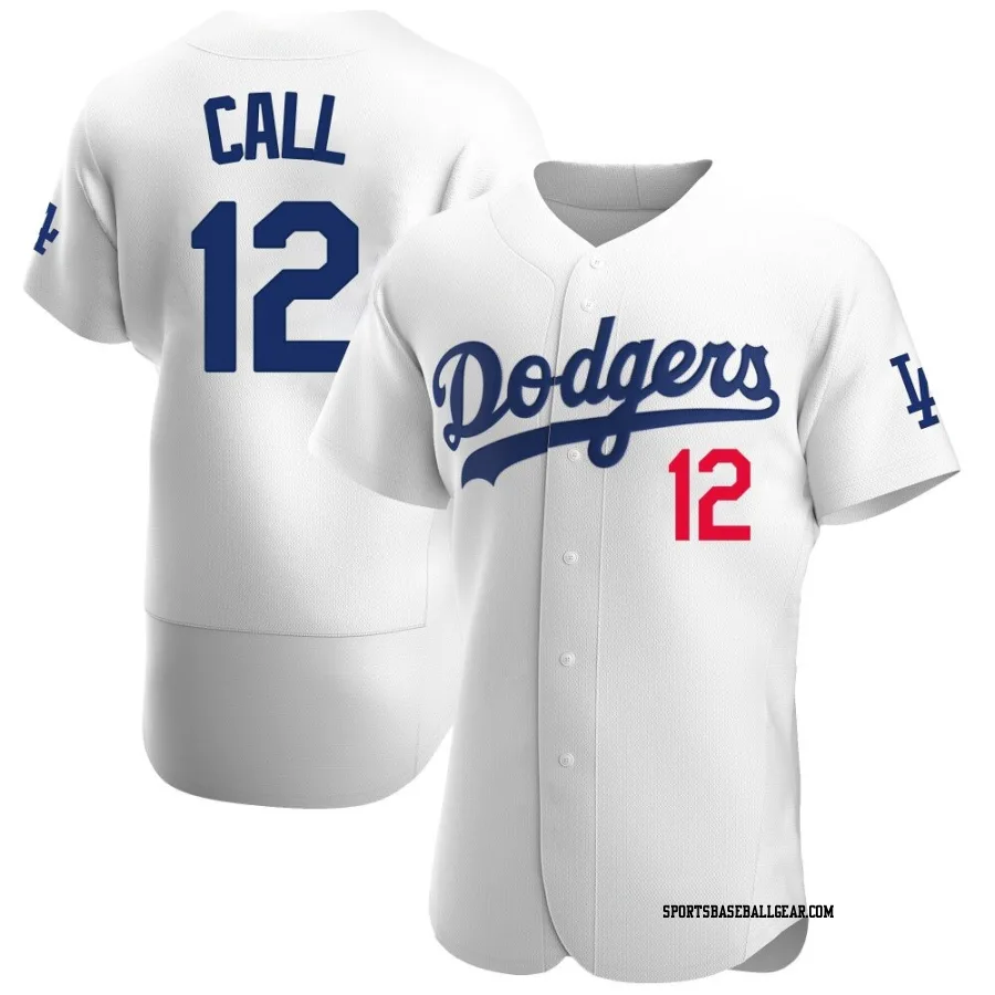 Alex Call Men's Los Angeles Dodgers White Authentic Home Jersey