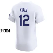 Alex Call Men's Los Angeles Dodgers White Elite Home Jersey