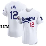 Alex Call Men's Los Angeles Dodgers White Elite Home World Series Champions Jersey