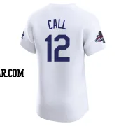 Alex Call Men's Los Angeles Dodgers White Elite Home World Series Champions Jersey