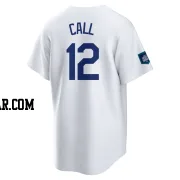 Alex Call Men's Los Angeles Dodgers White Replica 2024 World Tour Seoul Series Home Jersey