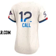 Alex Call Women's Los Angeles Dodgers Cream Limited 2024 City Connect World Series Champions Jersey