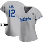 Alex Call Women's Los Angeles Dodgers Gray Authentic Road 2024 World Series Jersey