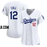 Alex Call Women's Los Angeles Dodgers White Limited Home Jersey
