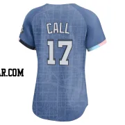 Alex Call Women's Washington Nationals Blue Limited 2025 City Connect Jersey