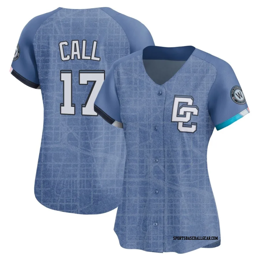Alex Call Women's Washington Nationals Blue Limited 2025 City Connect Jersey