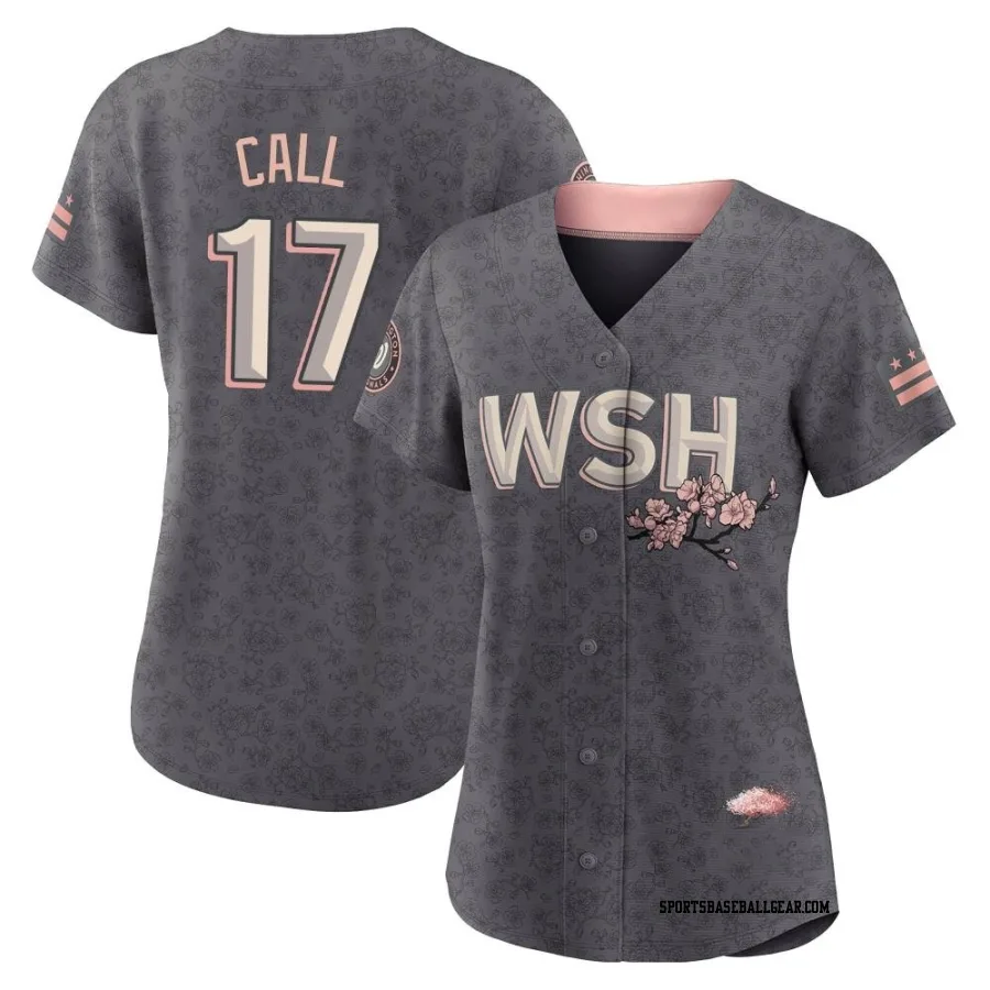 Alex Call Women's Washington Nationals Gray Authentic 2022 City Connect Jersey