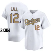 Alex Call Youth Los Angeles Dodgers Gold Limited White 2025 Collection Jersey