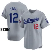 Alex Call Youth Los Angeles Dodgers Gray Limited Away World Series Champions Jersey