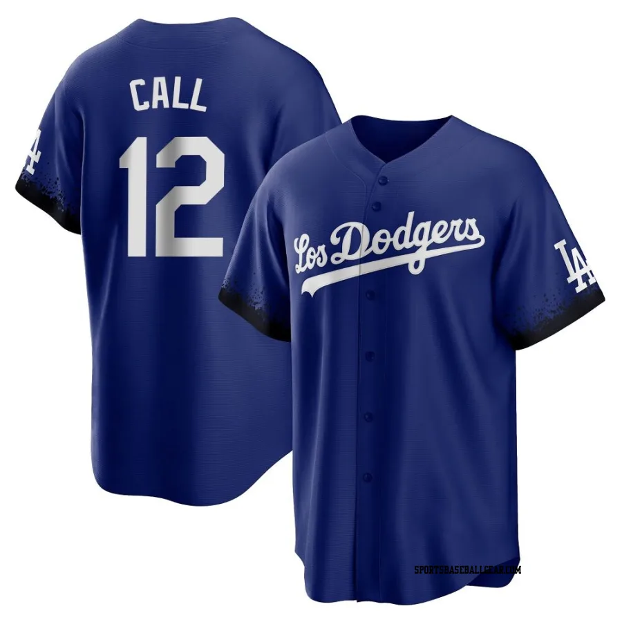 Alex Call Youth Los Angeles Dodgers Royal Replica 2021 City Connect Jersey