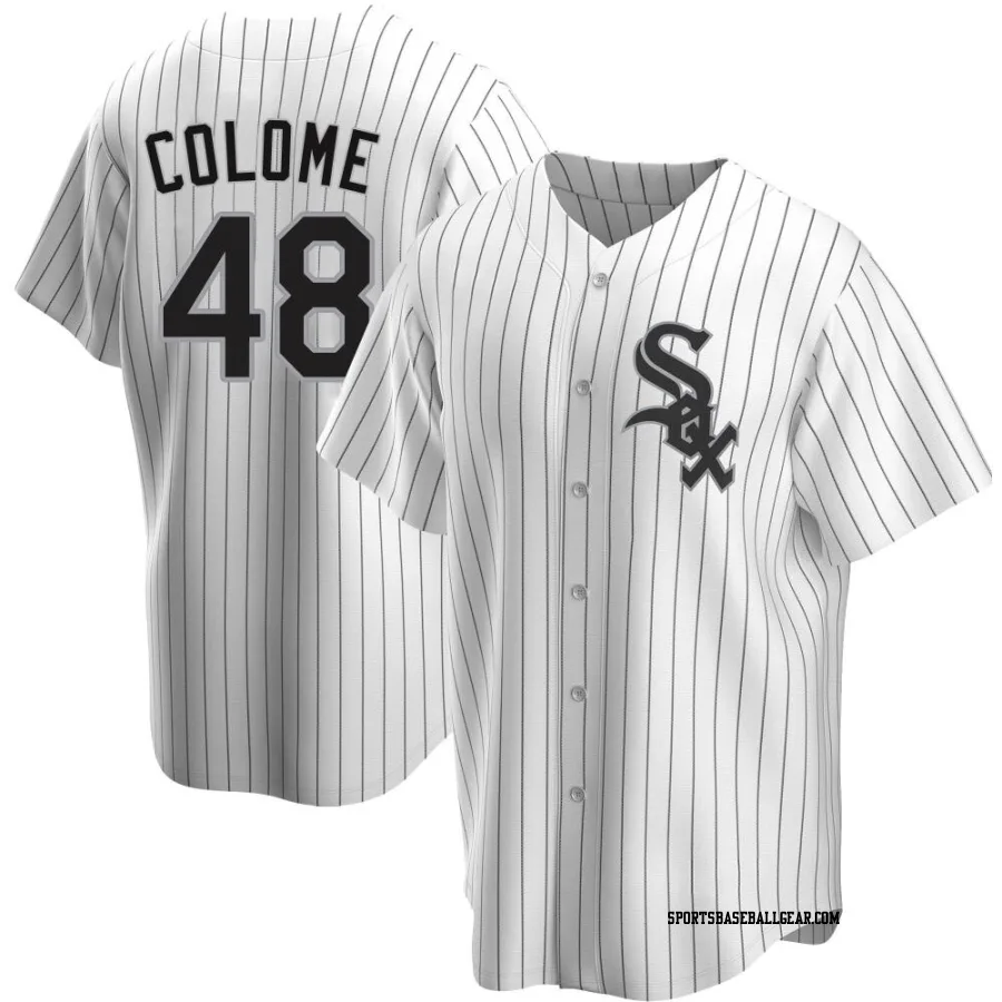 Alex Colome Youth Chicago White Sox White Replica Home Jersey