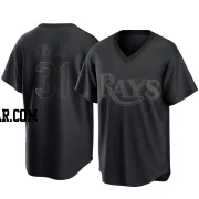 Alex Faedo Men's Tampa Bay Rays Black Replica Pitch Fashion Jersey