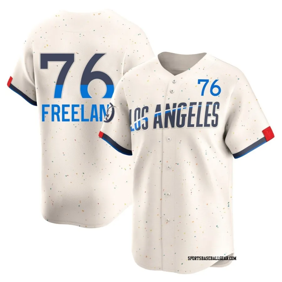 Alex Freeland Men's Los Angeles Dodgers Cream Limited 2024 City Connect Jersey